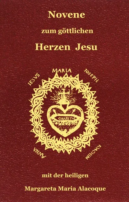 Buchcover: Novene zum göttlichen Herzen Jesu, mit der heiligen Margareta Maria Alacoque